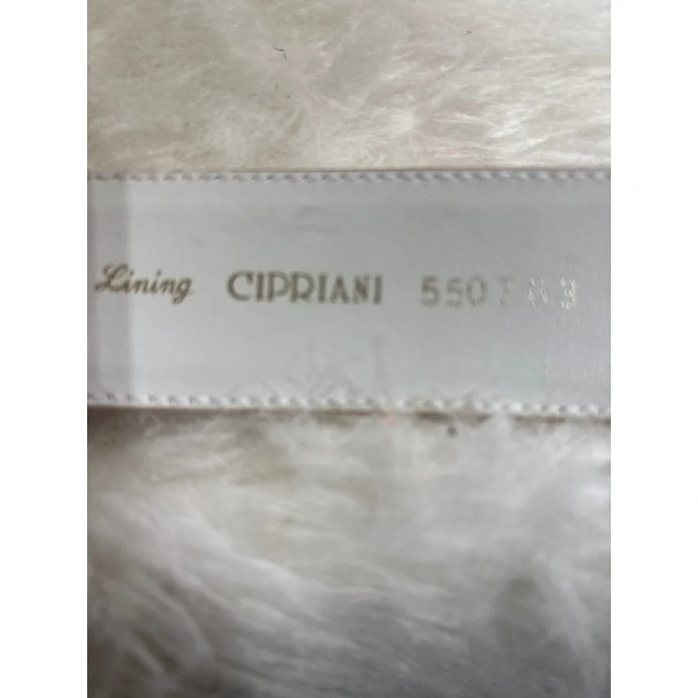 Cipriani Belt Women Medium Glazed Iguana Pink Gold Sculptural Buckle Vintage